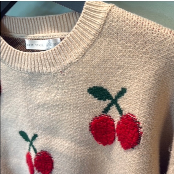 Altar'd State Cherry Sweater Size Small - Picture 7 of 7
